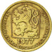 Moneda, Checoslovaquia, 20 Haleru, 1977, MBC+, Níquel - latón, KM:74