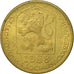 Coin, Czechoslovakia, 20 Haleru, 1988, EF(40-45), Nickel-brass, KM:74