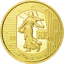 France, 5 Euro, 2008, FDC, Or, KM:1538