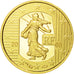 France, 5 Euro, 2008, MS(65-70), Gold, KM:1538