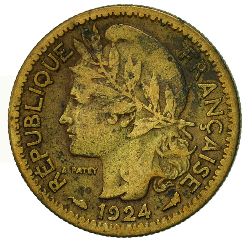 Coin, Togo, 50 Centimes, 1924, Paris, EF(40-45), Aluminum-Bronze, KM:1