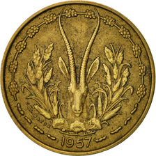 Monnaie, French West Africa, 10 Francs, 1957, Paris, TTB+, Aluminum-Bronze, KM:8