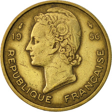 Munten, Frans West Afrika, 25 Francs, 1956, Paris, ZF+, Aluminum-Bronze, KM:7