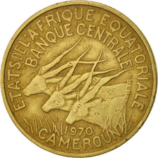 Moneda, Estados africanos ecuatoriales, 25 Francs, 1970, Paris, MBC, Aluminio -