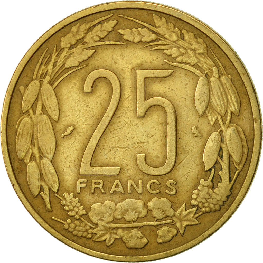 Coin, EQUATORIAL AFRICAN STATES, 25 Francs, 1970, Paris, EF(40-45)