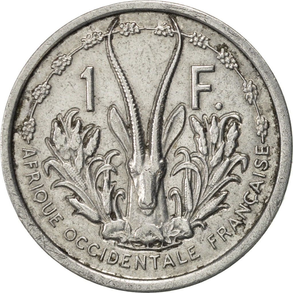 French West Africa, Franc, 1948, Paris, AU(55-58), Aluminum, KM:3