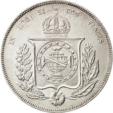 Münze, Brasilien, Pedro II, 1000 Reis, 1856, VZ, Silber, KM:465
