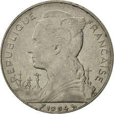 Réunion, 100 Francs, 1964, AU(55-58), Nickel, KM:13