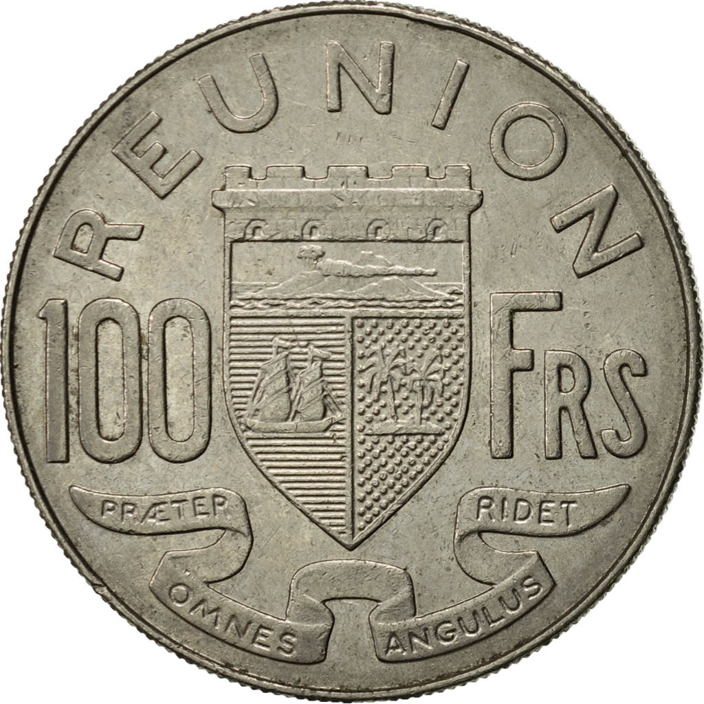 Réunion, 100 Francs, 1964, AU(55-58), Nickel, KM:13