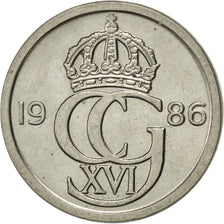 Coin, Sweden, Carl XVI Gustaf, 10 Öre, 1986, AU(55-58), Copper-nickel, KM:850