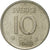 Moneda, Suecia, Gustaf VI, 10 Öre, 1960, MBC+, Plata, KM:823