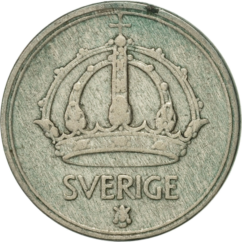 Coin, Sweden, Gustaf V, 10 Öre, 1950, AU(50-53), Silver, KM:813