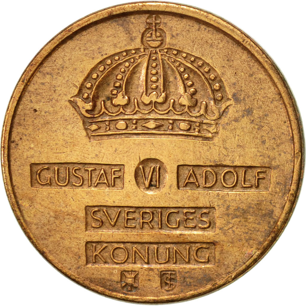 Coin, Sweden, Gustaf VI, Ore, 1960, AU(50-53), Bronze, KM:820