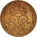 Coin, Sweden, Gustaf V, Ore, 1937, EF(40-45), Bronze, KM:777.2