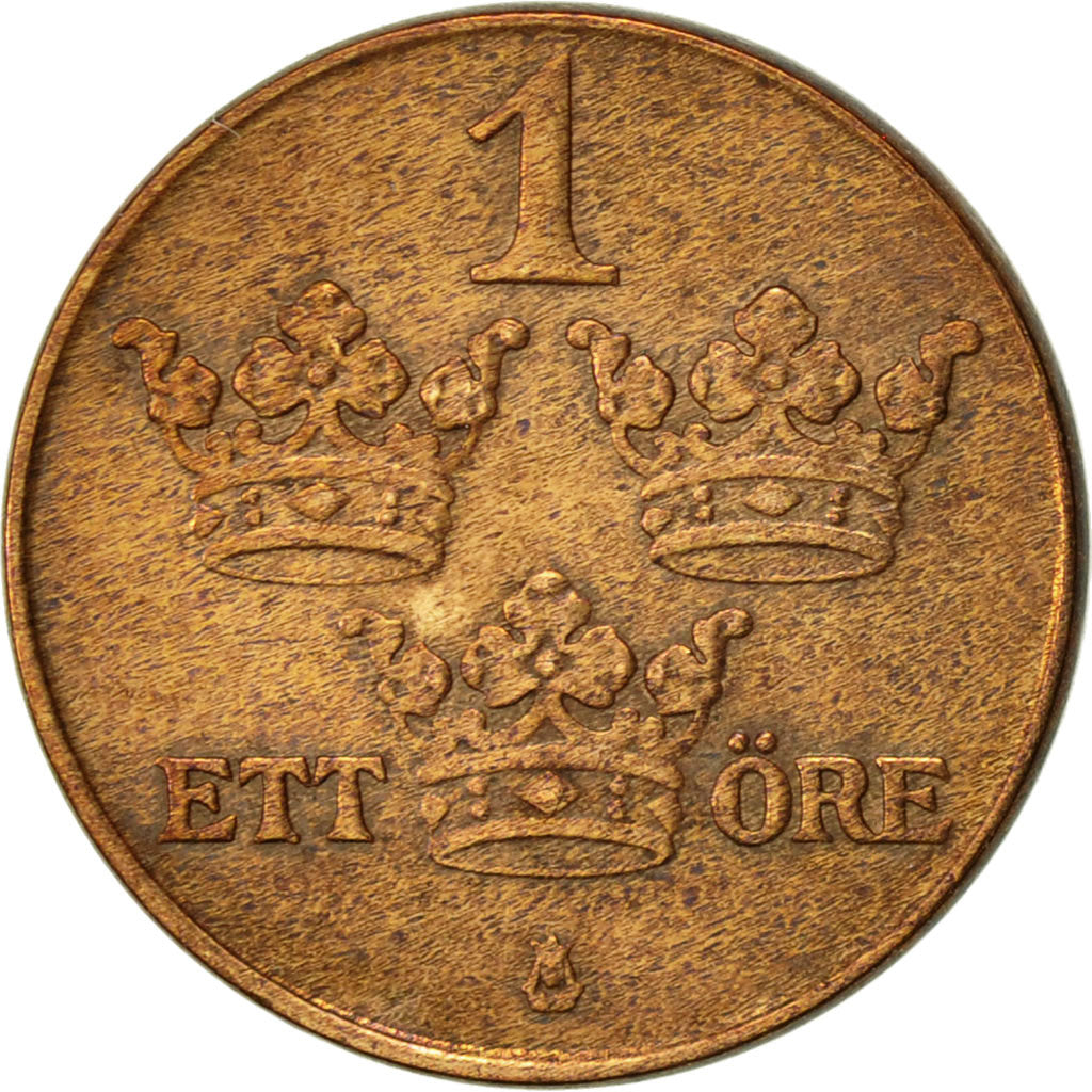 Coin, Sweden, Gustaf V, Ore, 1937, EF(40-45), Bronze, KM:777.2