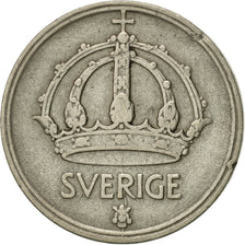 Sweden, Gustaf V, 25 Öre, 1944, AU(50-53), Silver, KM:816