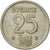 Moneda, Suecia, Gustaf VI, 25 Öre, 1957, MBC, Plata, KM:824