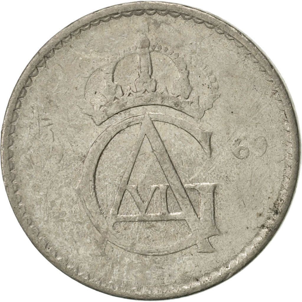 Coin, Sweden, Gustaf VI, 10 Öre, 1969, VF(30-35), Copper-nickel, KM:835