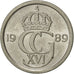 Monnaie, Suède, Carl XVI Gustaf, 10 Öre, 1989, SUP, Copper-nickel, KM:850