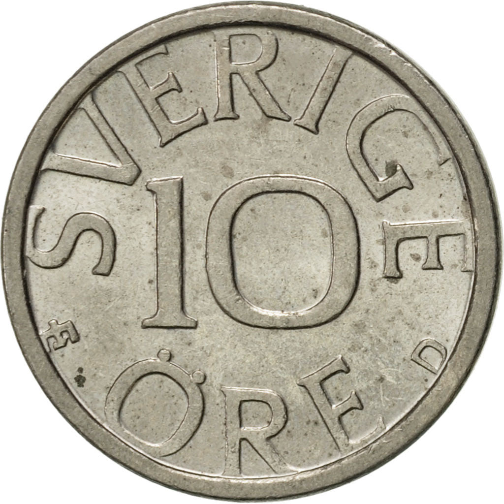 Monnaie, Suède, Carl XVI Gustaf, 10 Öre, 1989, SUP, Copper-nickel, KM:850