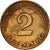 Münze, Bundesrepublik Deutschland, 2 Pfennig, 1965, Stuttgart, VZ, Bronze