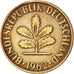Coin, GERMANY - FEDERAL REPUBLIC, 2 Pfennig, 1962, Karlsruhe, AU(55-58), Bronze
