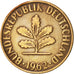 Moneda, ALEMANIA - REPÚBLICA FEDERAL, 2 Pfennig, 1962, Karlsruhe, EBC, Bronce