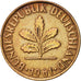 Monnaie, République fédérale allemande, 2 Pfennig, 1961, Karlsruhe, SUP