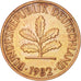 Coin, GERMANY - FEDERAL REPUBLIC, 2 Pfennig, 1982, Hambourg, AU(55-58), Copper