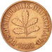 Münze, Bundesrepublik Deutschland, 2 Pfennig, 1980, Karlsruhe, VZ, Copper
