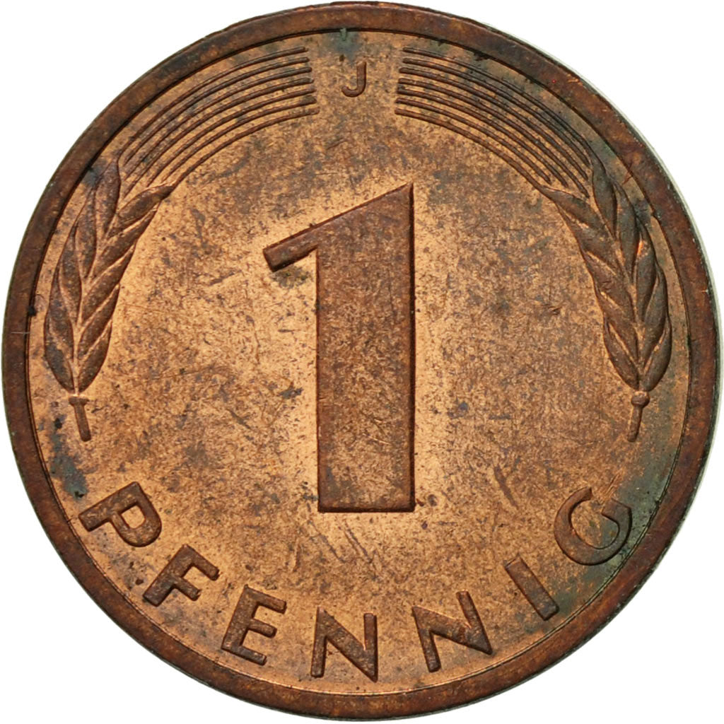 Coin, GERMANY - FEDERAL REPUBLIC, Pfennig, 1978, Hambourg, EF(40-45), Copper