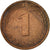 Coin, GERMANY - FEDERAL REPUBLIC, Pfennig, 1975, Hambourg, EF(40-45), Copper