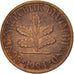 Coin, GERMANY - FEDERAL REPUBLIC, Pfennig, 1993, Stuttgart, EF(40-45), Copper