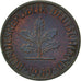 Moneta, Niemcy - RFN, Pfennig, 1969, Stuttgart, EF(40-45), Miedź platerowana