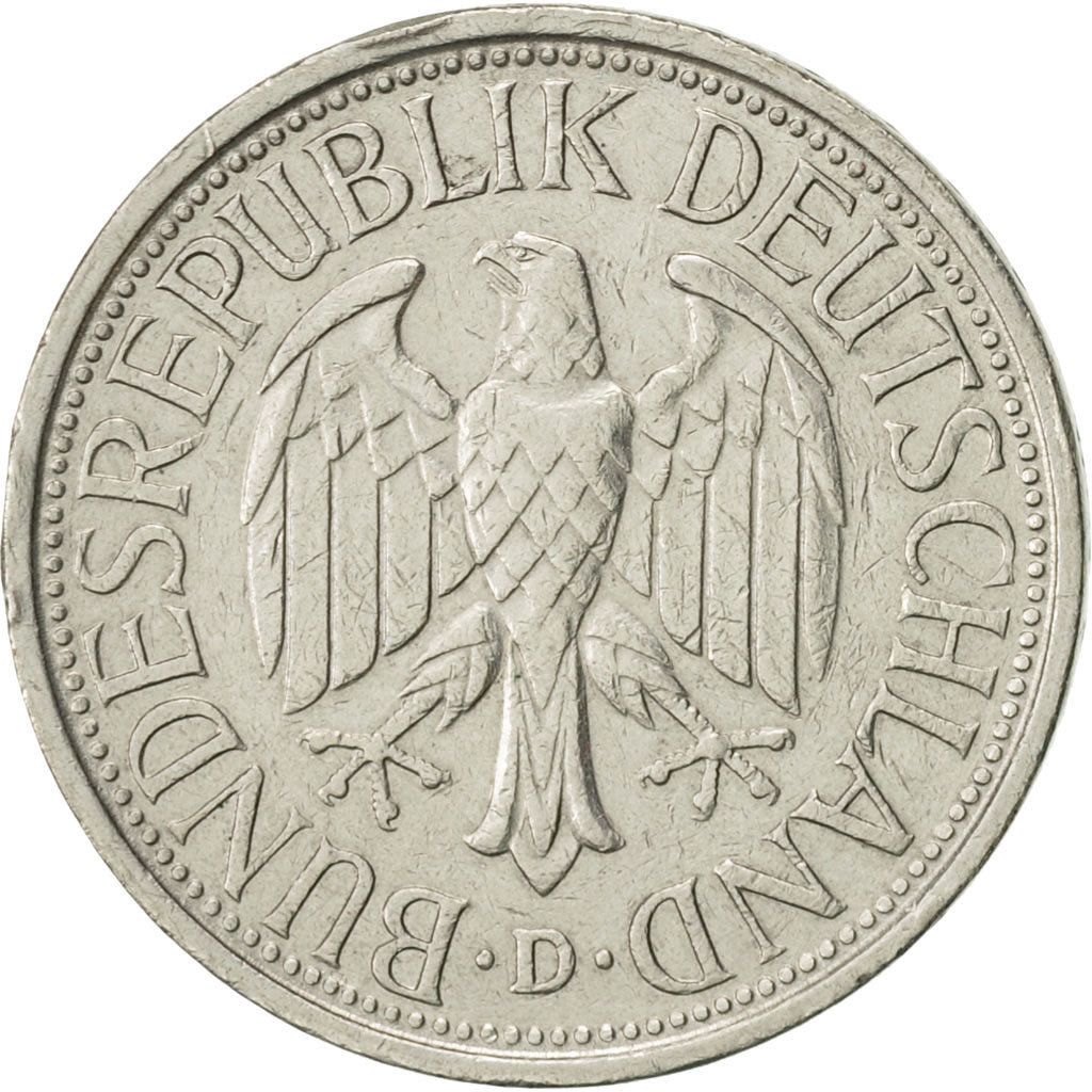 Coin, GERMANY - FEDERAL REPUBLIC, Mark, 1980, Munich, AU(55-58), Copper-nickel