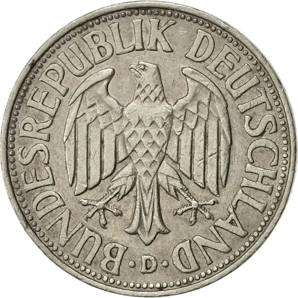 Coin, GERMANY - FEDERAL REPUBLIC, Mark, 1969, Munich, AU(55-58), Copper-nickel