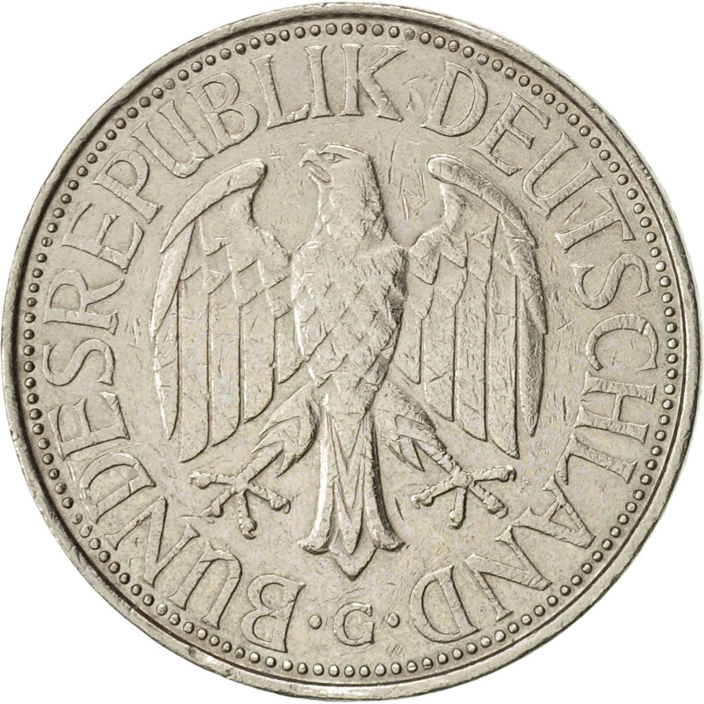 Coin, GERMANY - FEDERAL REPUBLIC, Mark, 1975, Karlsruhe, AU(55-58)
