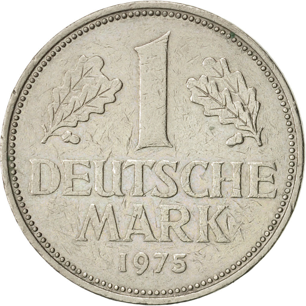 Coin, GERMANY - FEDERAL REPUBLIC, Mark, 1975, Karlsruhe, AU(55-58)