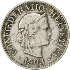 Coin, Switzerland, 10 Rappen, 1903, Bern, EF(40-45), Copper-nickel, KM:27