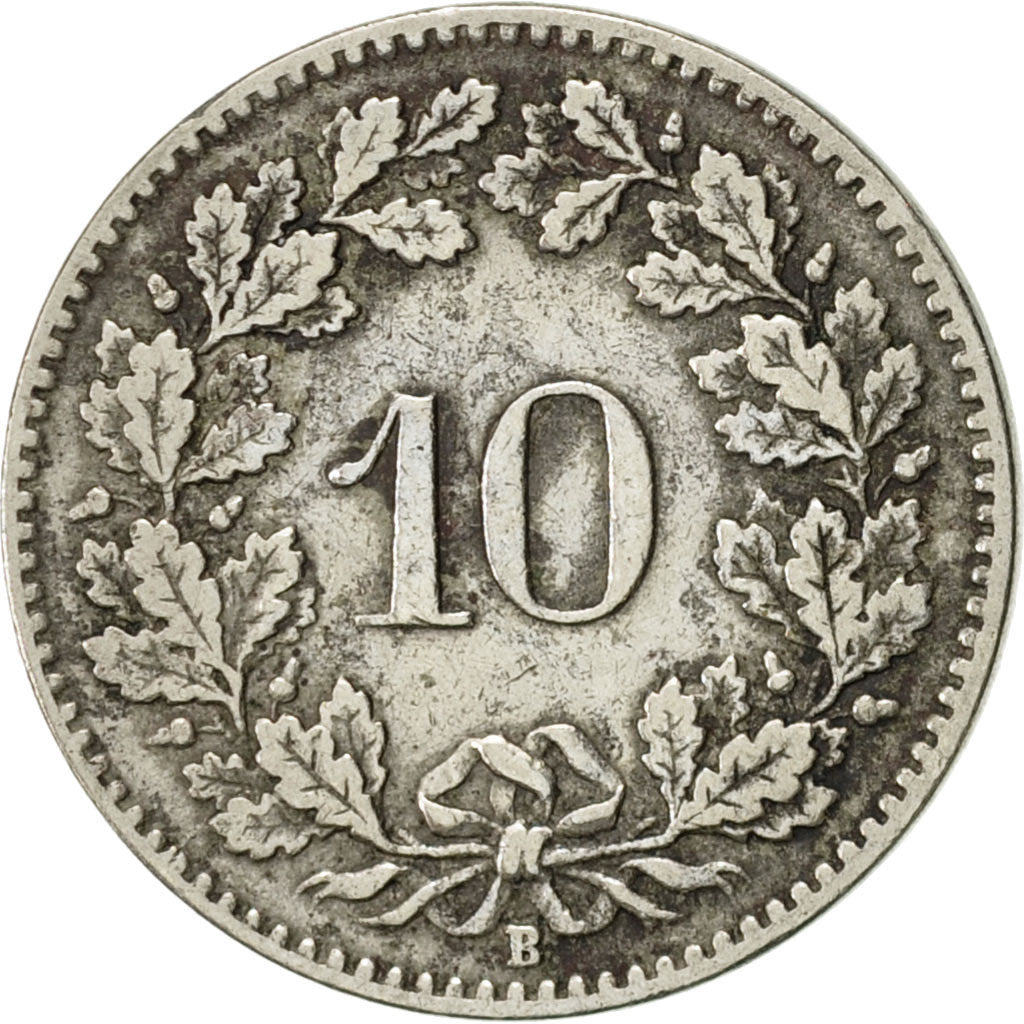 Coin, Switzerland, 10 Rappen, 1903, Bern, EF(40-45), Copper-nickel, KM:27