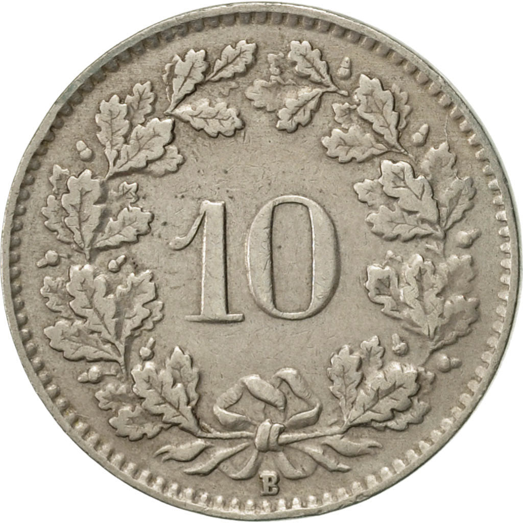 Coin, Switzerland, 10 Rappen, 1940, Bern, AU(55-58), Copper-nickel, KM:27