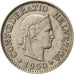 Coin, Switzerland, 10 Rappen, 1950, Bern, AU(55-58), Copper-nickel, KM:27