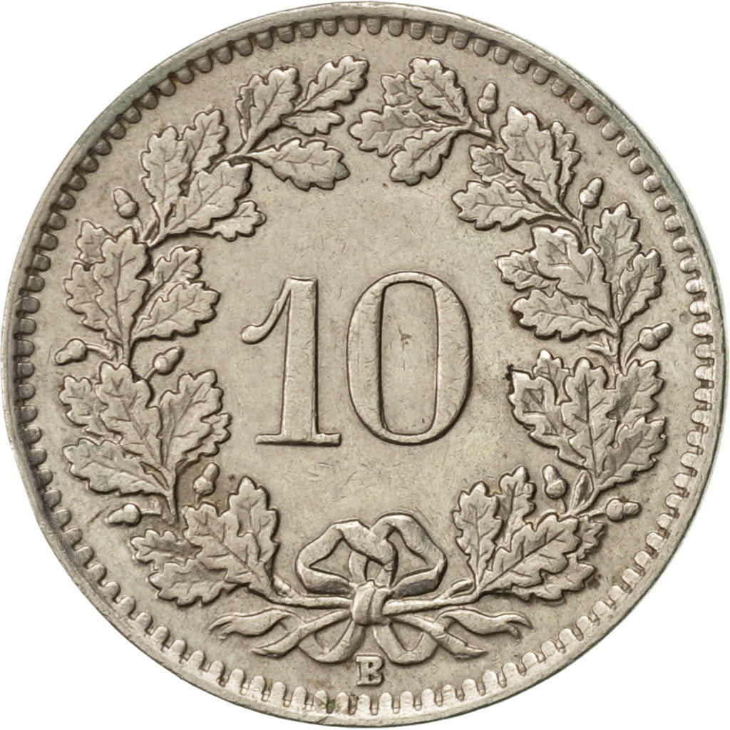 Coin, Switzerland, 10 Rappen, 1950, Bern, AU(55-58), Copper-nickel, KM:27