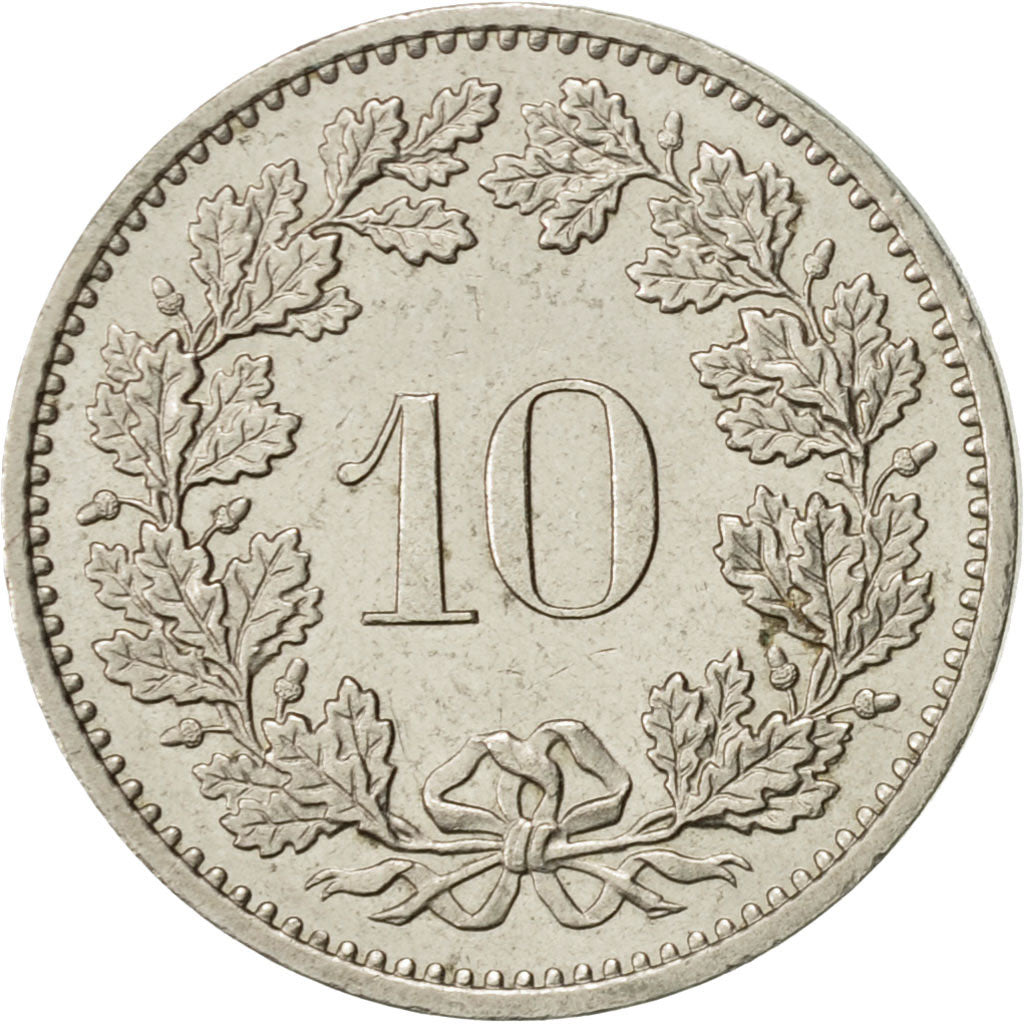 Coin, Switzerland, 10 Rappen, 1983, Bern, AU(55-58), Copper-nickel, KM:27