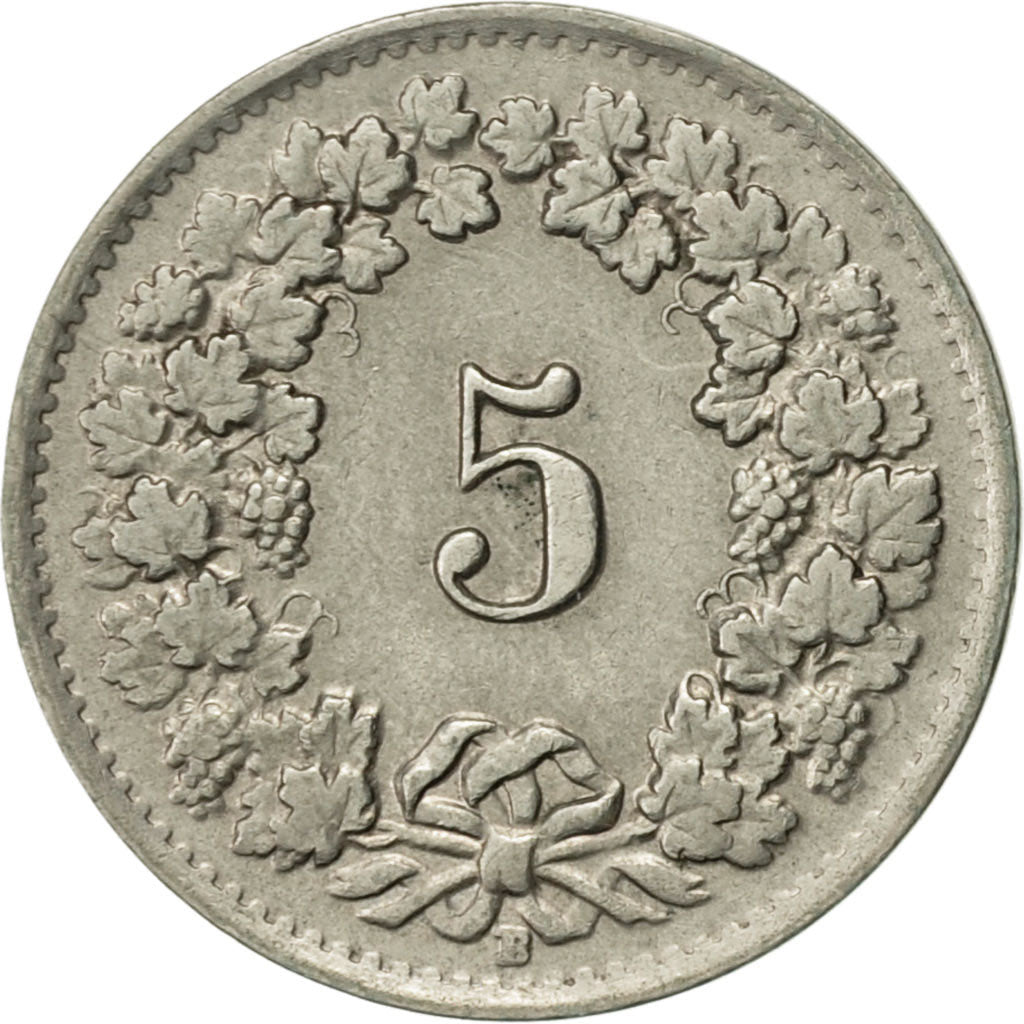 Coin, Switzerland, 5 Rappen, 1948, Bern, EF(40-45), Copper-nickel, KM:26