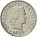 Coin, Switzerland, 5 Rappen, 1959, Bern, AU(50-53), Copper-nickel, KM:26