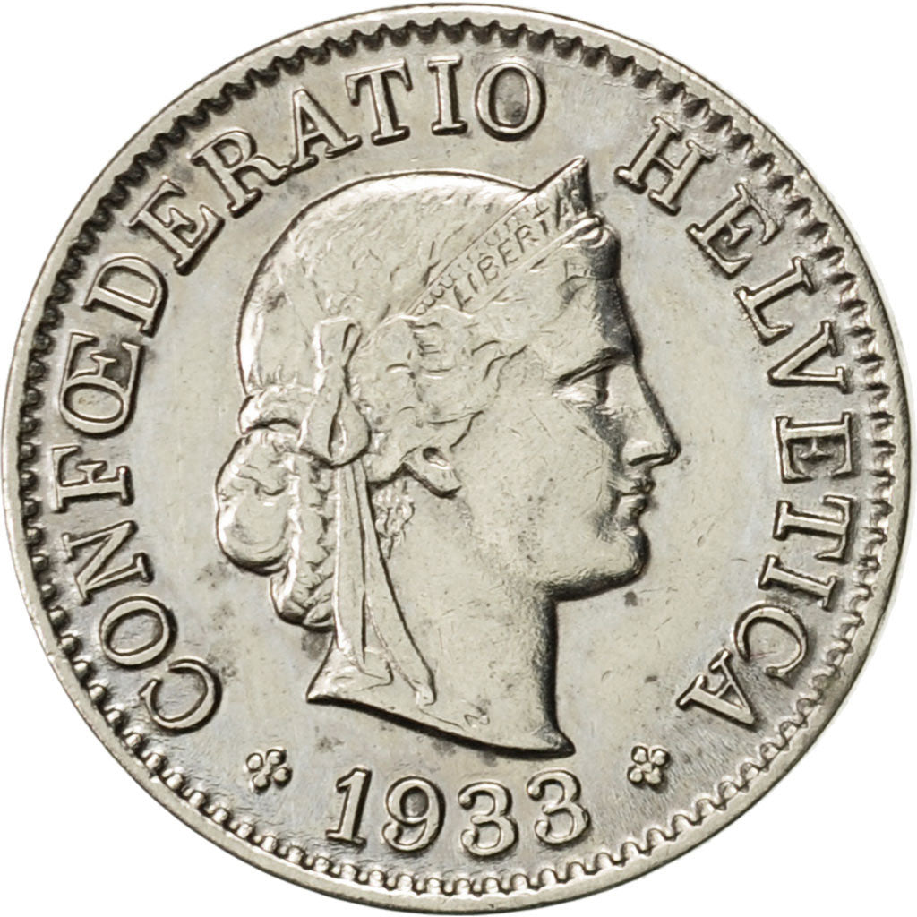 Monnaie, Suisse, 5 Rappen, 1933, Bern, SUP, Nickel, KM:26b