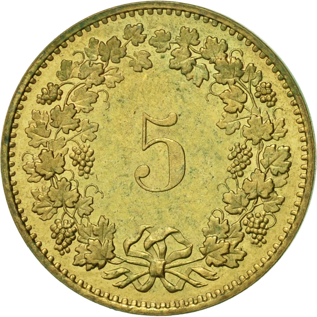Coin, Switzerland, 5 Rappen, 1983, Bern, AU(50-53), Aluminum-Bronze, KM:26c