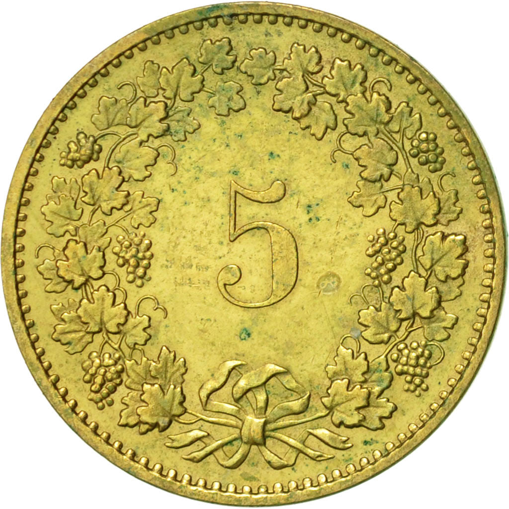 Coin, Switzerland, 5 Rappen, 1982, Bern, AU(50-53), Aluminum-Bronze, KM:26c