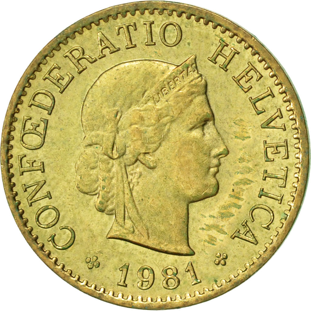 Monnaie, Suisse, 5 Rappen, 1981, Bern, TTB+, Aluminum-Bronze, KM:26c